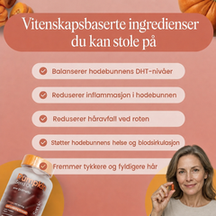 Slutt å se hår i avløpet innen 26 dager